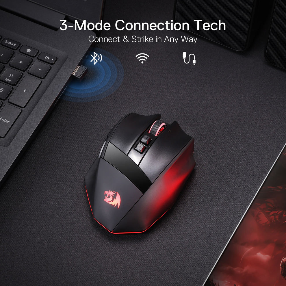 Redragon RIND M813 PRO 3-Mode RGB Gaming Mouse Redragon RIND M813 PRO 3-Mode RGB Gaming Mouse